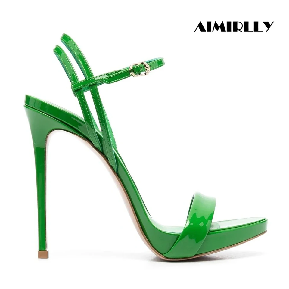 Dámske sandále Summer 2024 Otvorené topánky s vysokým podpätkom, členok pracka Stilettos Ladies Svadobná strana päty módny trend Prispôsobený