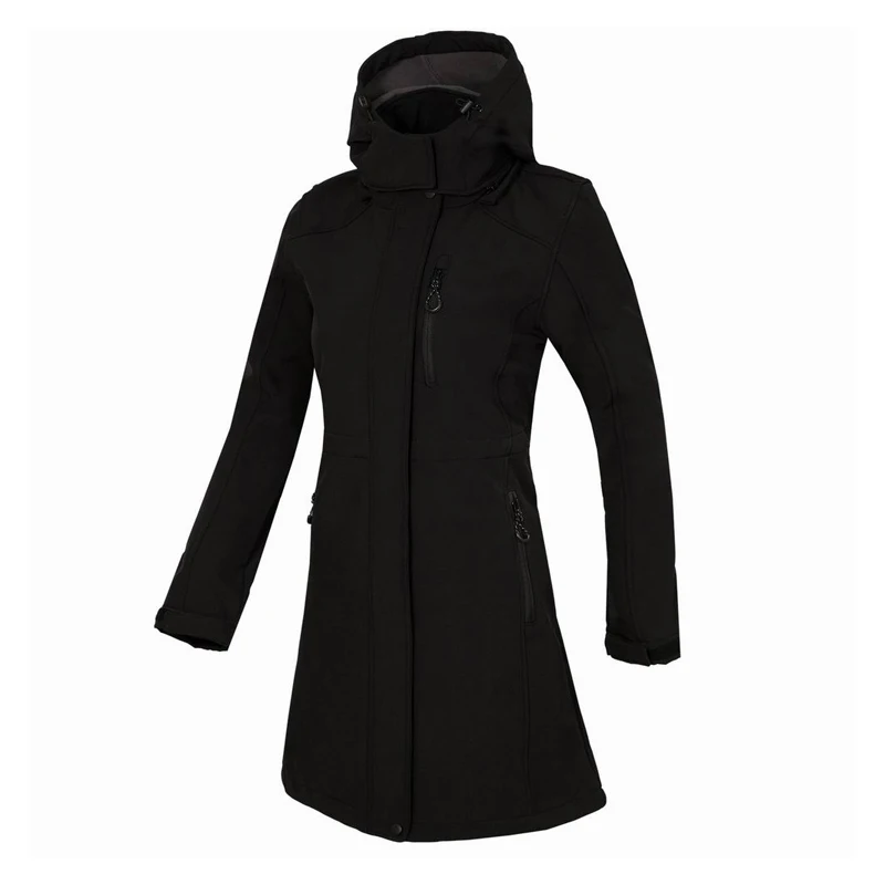Dámske softshell dlhé bunda Turisk veterné bundy Soft Shell Windbreaker lyžiar