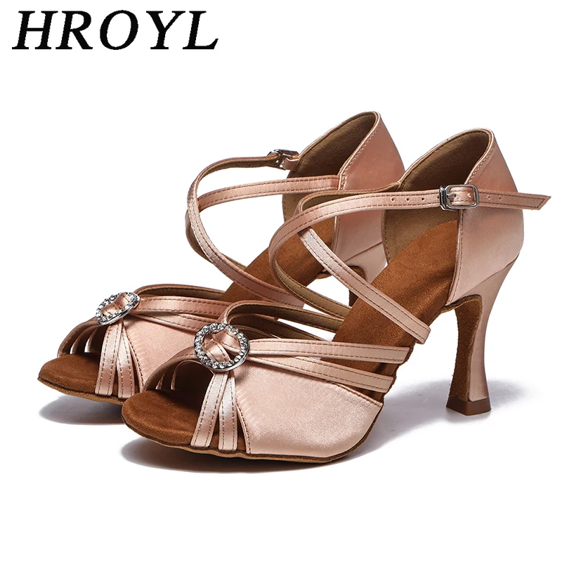 Dámske tanečné tanečné topánky Dámske tanečné topánky Luxusné vysoké podpätky Dámske topánky Čierna ružová salsa Dancing Sandále s otvoreným prstencom v interiéri Danc Shoe