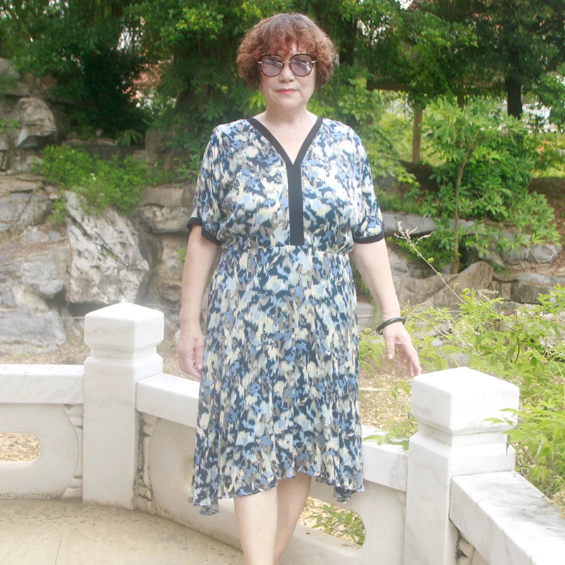 Dámske šaty s veľkou veľkosťou 5xl 6xl 7xl 8xl plus veľkosť oblečenia letné elegantné šaty pre bacuľaté veľké šaty