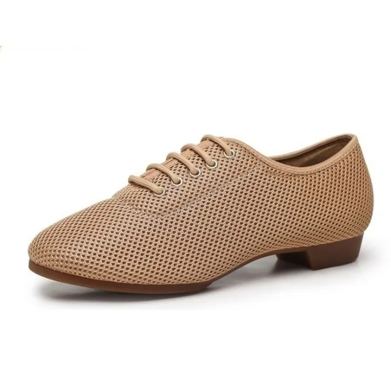 Dámy/dámske/nízko podpätky Square Dance/Latin/Tango/Ballroom Dancing Soft-Solled Mesh Dance Shoes