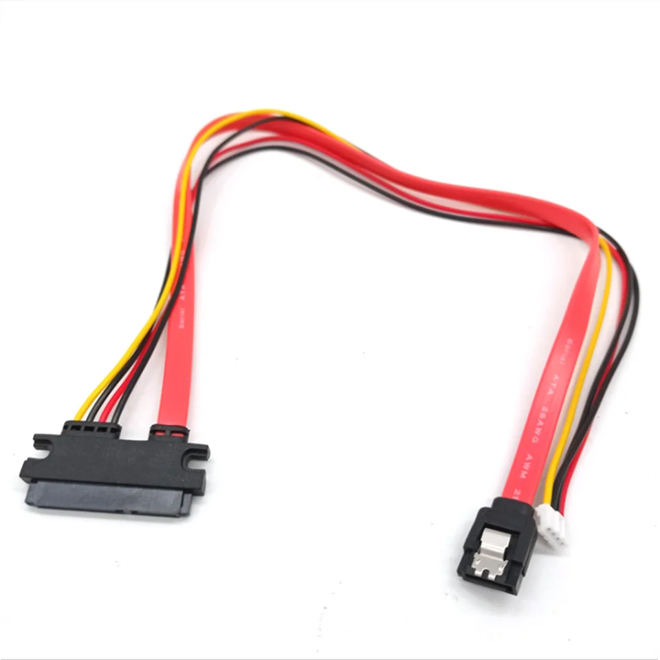 Dáta na napájanie pevného disku integrovaný kábel Malé 4pinové ženy a sata 3.0 Muž do SATA 22pin (7+15pin) Dátový výkon