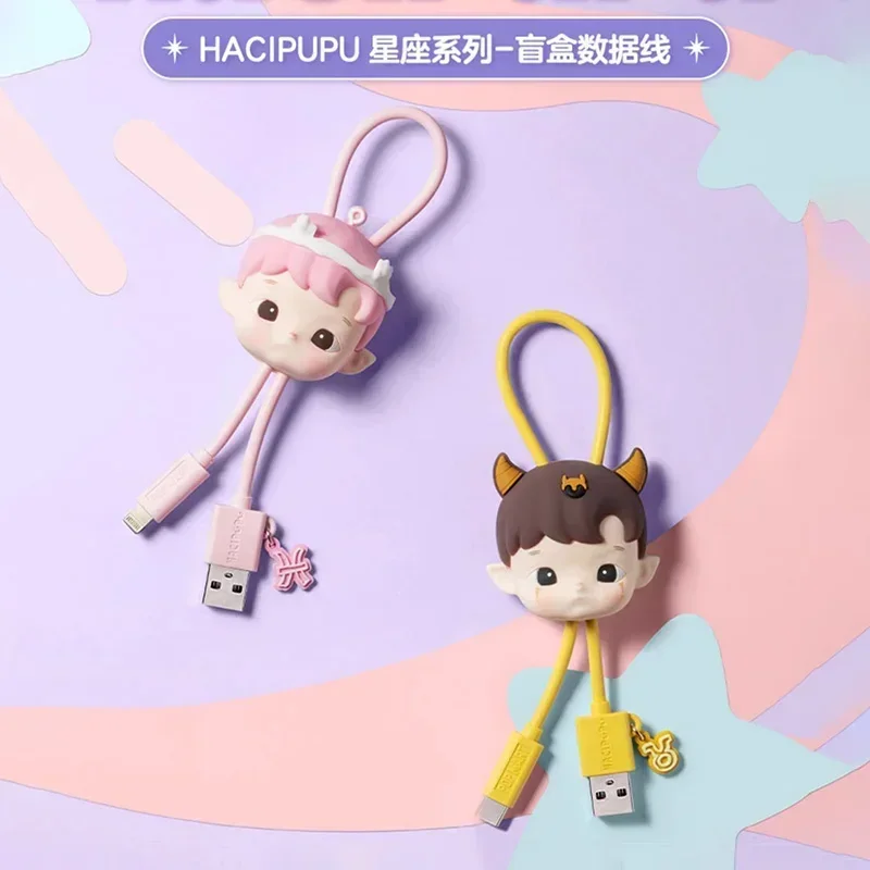 Dátový kábel Hacipupu Constellation Series Blind Box iPhone Type-C Perifery Action Figures Kawaii Cartoon Decor Darček