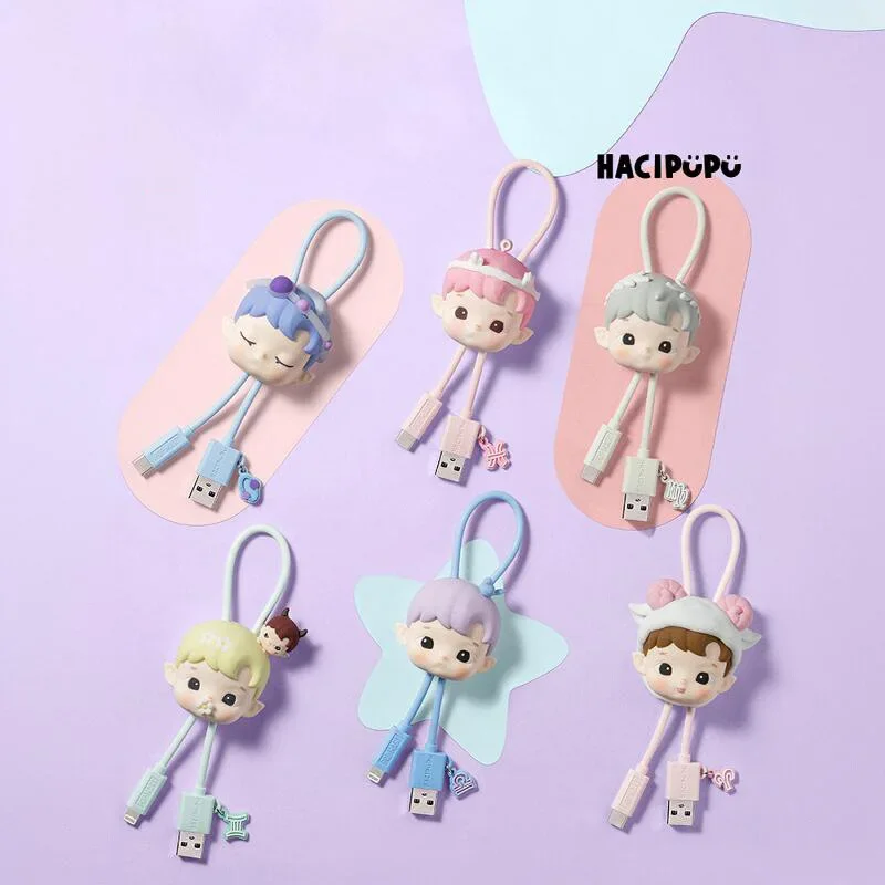 Dátový kábel Hacipupu Constellation Series Blind Box iPhone Type-C Perifery Action Figures Tajomný box karikatúrny darček
