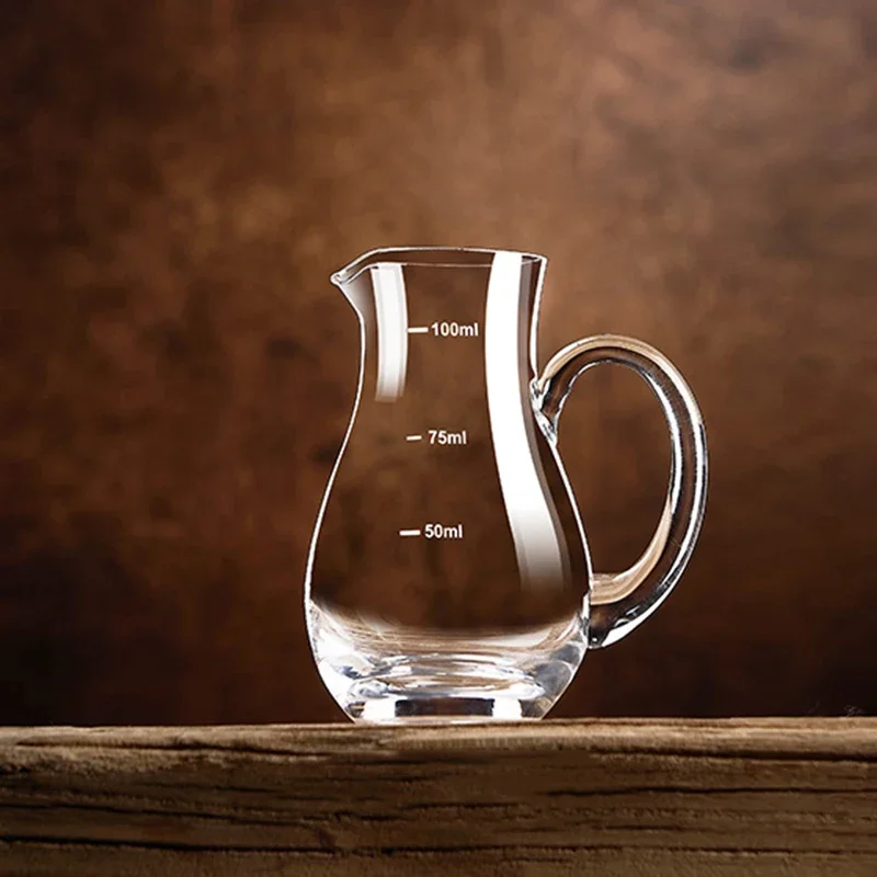 Dávkovač vína 3,4 oz malý sklenený džbán s mierkou priehľadný hrnca Dispenser červené víno Dekanter domáca reštaurácia DISKWARE