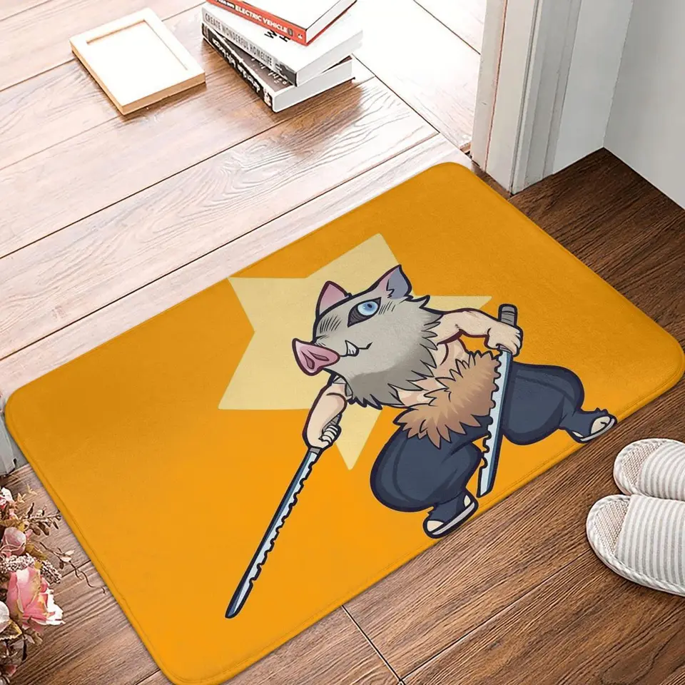 Démon Slayer Non-šmykľavka rohožka inosuke žltá vaňa