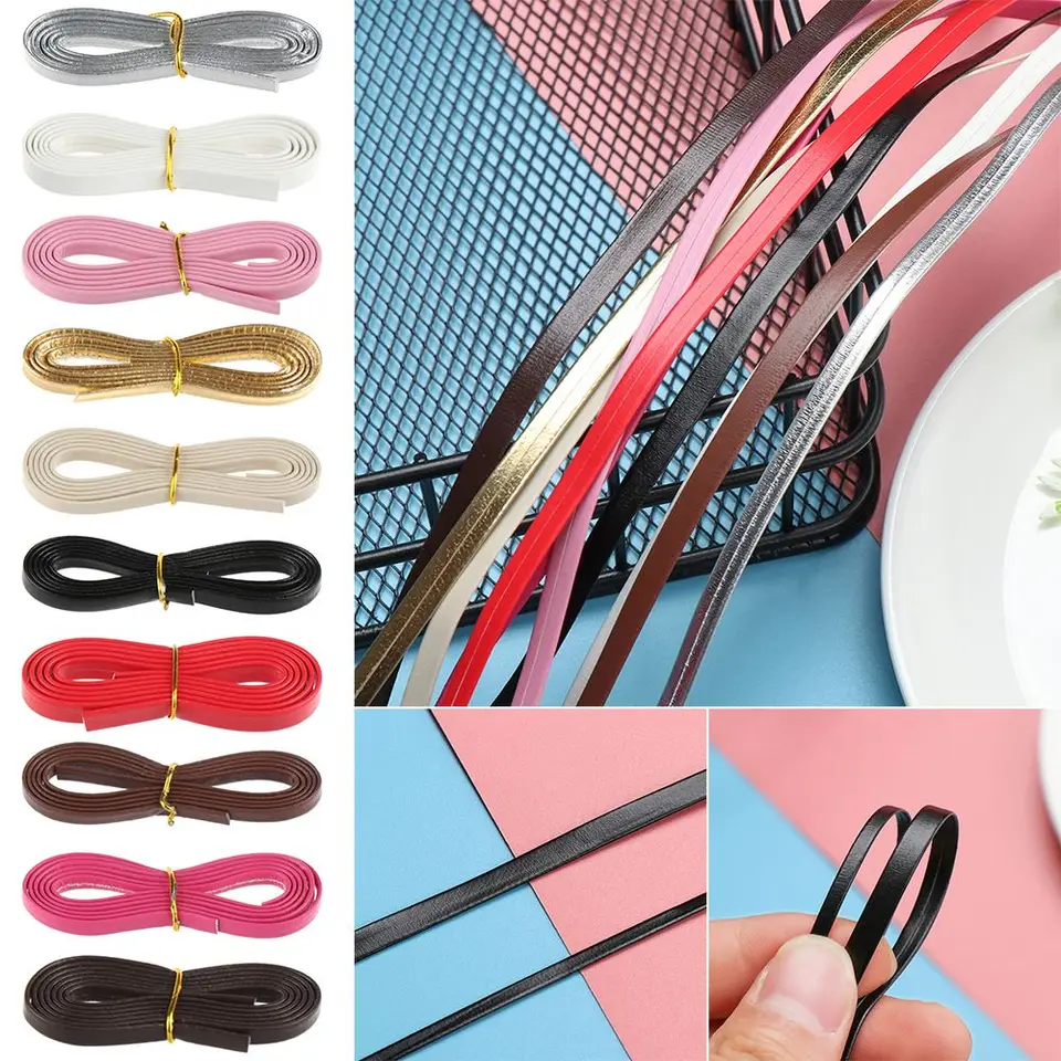 Dĺžka 50 cm super mini šírka 3/5 mm oblečenie príslušenstvo ručne vyrábané pásové materiály Kids Educational Toys