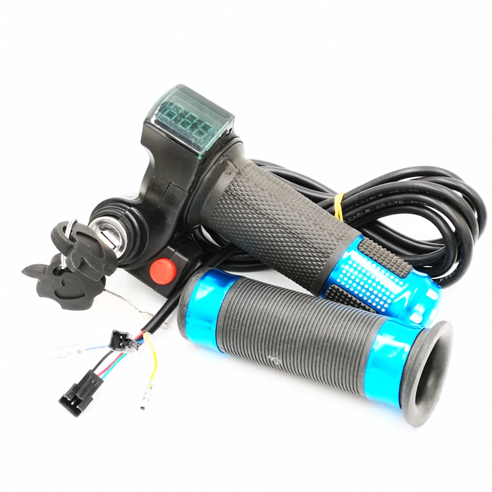 E-Bike 36V/48 V Twist F-Drottle Grips LED DIZ ALEBO DIZ AKONTROLA S ODPISKÝMI ODPISOVÝCH