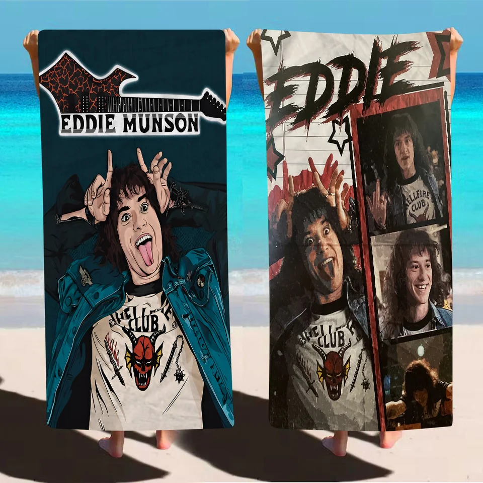 E-eddie M-Munson Cartoon Beach Utere