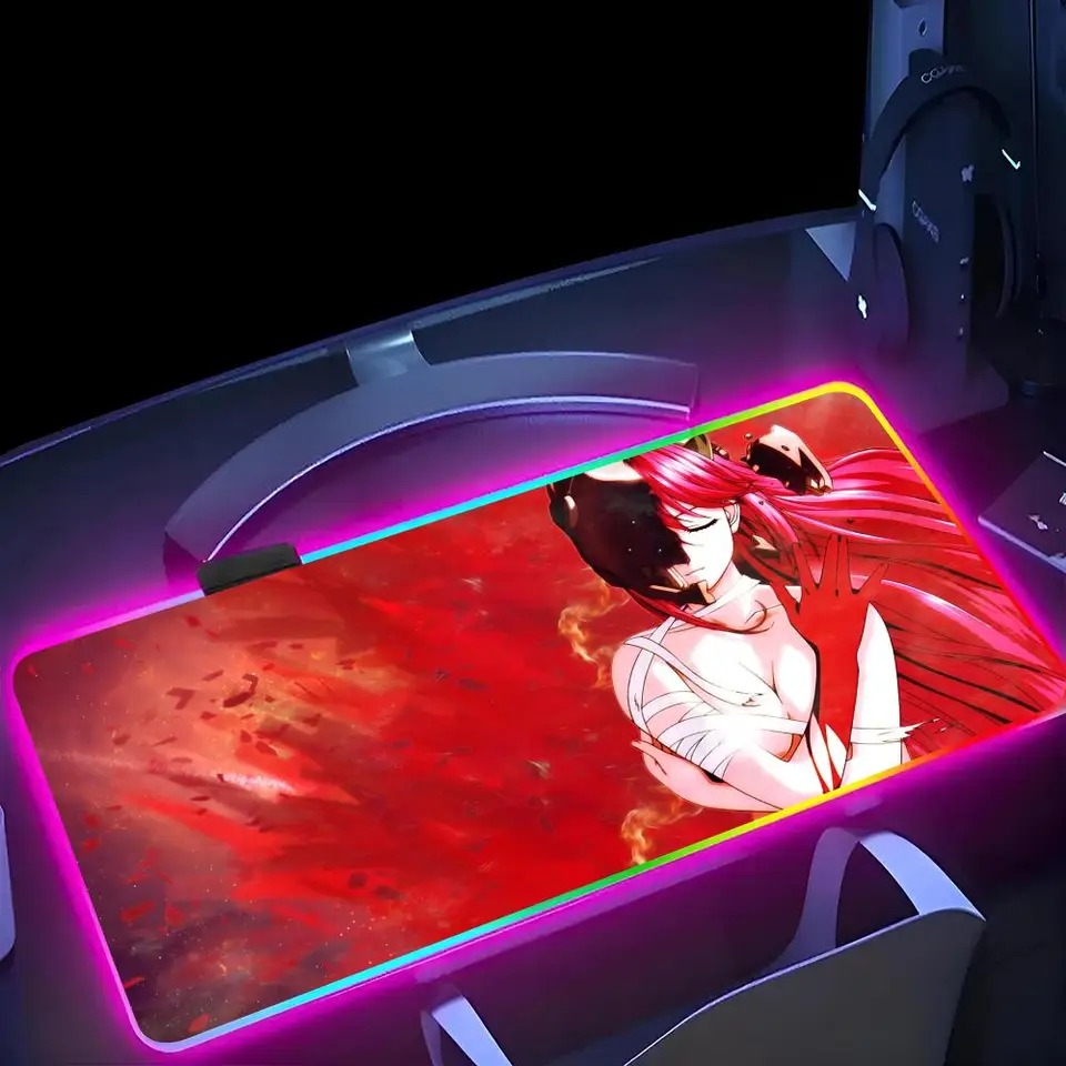 E-Eelfen L-LED Miniso Mouse Pad RGB Gaming MousePad LED VEĽKÉ GAMER MOUSEPADS XXL Klávesové doštičky Luminát