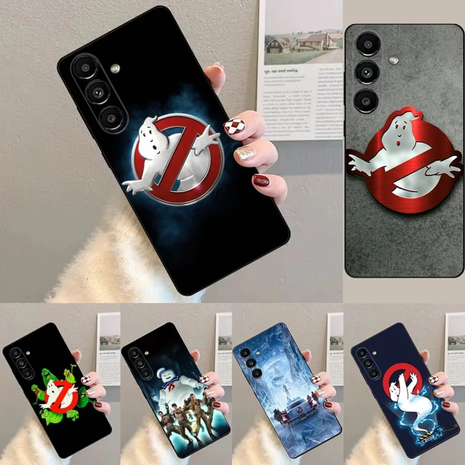 E-EXTREME G-G-GHOSTBUSTERS PASE pre Samsung S24,23,22,30,21,10,9, Ultra, Plus, Lite, Fe, mäkký silikónový čierny obal