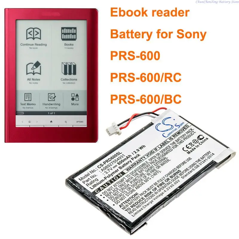 E-kniha Cameron Sino 800MAH, batéria E-Reader A98927554931, A98941654402 pre Sony PRS-600, PRS-600/BC, PRS-600/RC +Nástroj a darčeky a darčeky