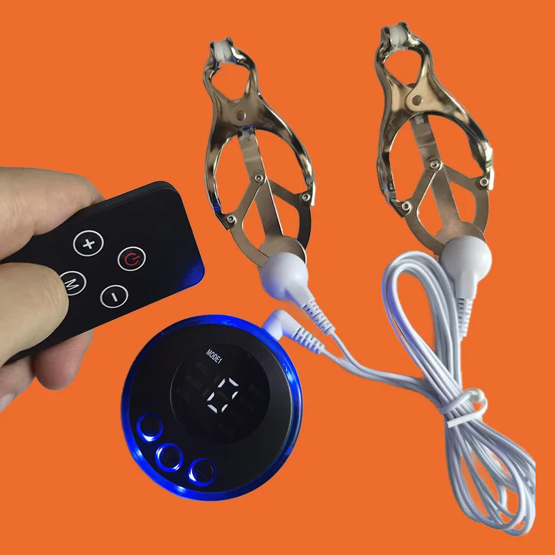 E-STIM Clitoris Clips Electro prsné zväčšenie mačička Masáž ženský masturbator sex hračky elektrický šok bradavka