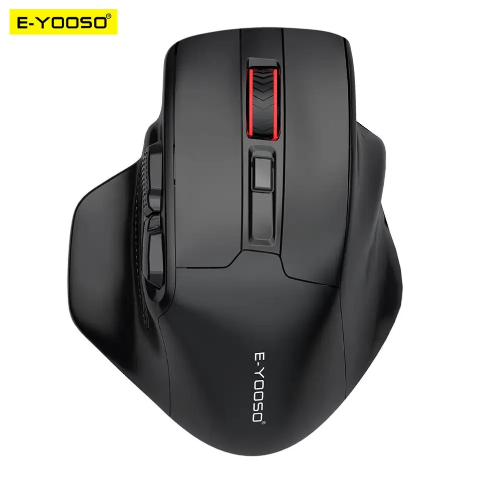 E-Yooso X-31 USB 2.4G Wireless Gaming Veľká myš pre veľké ruky PAW3212 4800 DPI 5 tlačidiel pre počítačové počítačové počítačové počítačové počítač