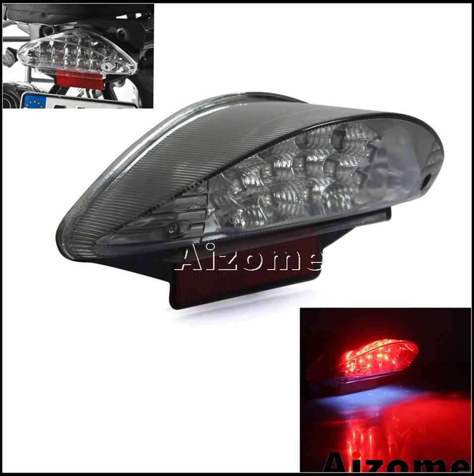 E-značka LED zadné svetlá motocykla Tail Brzdenie Light Stop Stop Light Svetlo pre BMW F650 GS ST F800 S ST R1200 R R1200 GS
