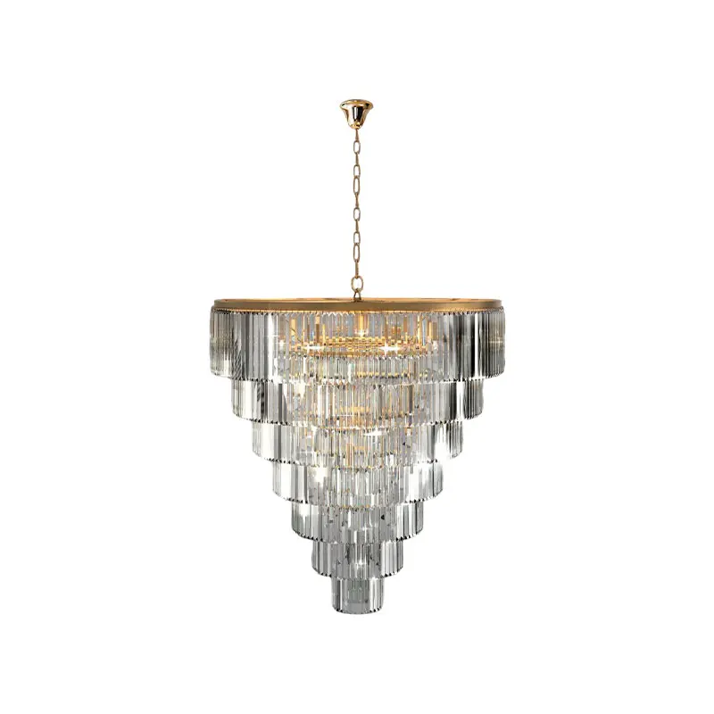 E14 LED DIMAMBLE American K9 Crystal Gold Chrome prívesok Svetlo zavesenie Luster Luster Luster Luminaire Lampen pre obývaciu izbu