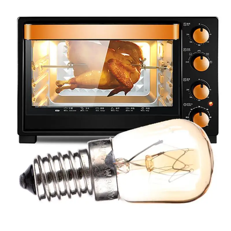 E14 Svetlo v rúre 15 W/ 25W 220-240V 110-120LM E14 300 ° C Vysokoteplotná odolná voči plynovej rúre Svetelnú lampu Drop Dishrysia Veľkoobchod