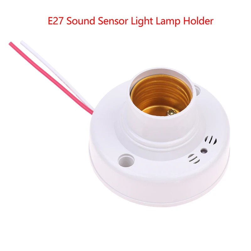 E27 Držiak svetla zvukového snímača 220V STAIR SMART AUTOMON OFF OFF Light HLAUS THE OVLÁDAŤ ZVUKOVANÉ Ovládanie E27 LAMP BASES