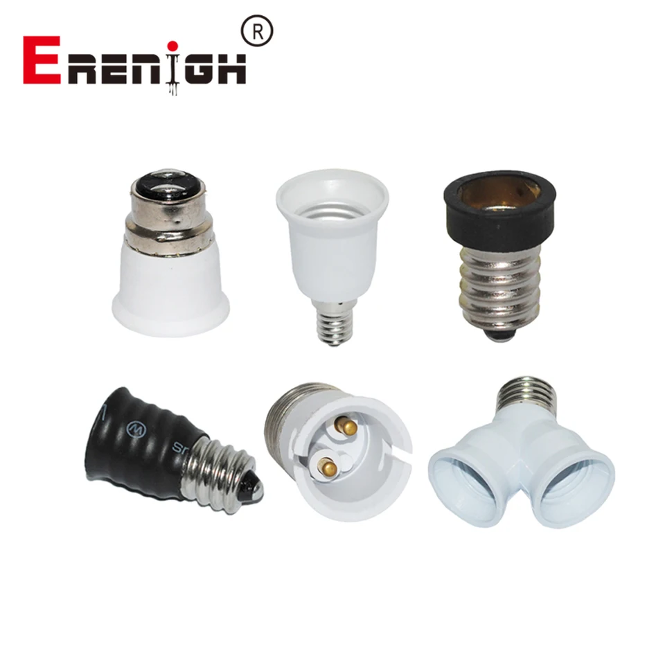 E27 E14 GU10 G9 E12 B22 GU24 G24 Základná vzájomná konverzná žiarovka Držitelia konvertorových objímkov Adapter Lampter pre LED žiarovné svetlo