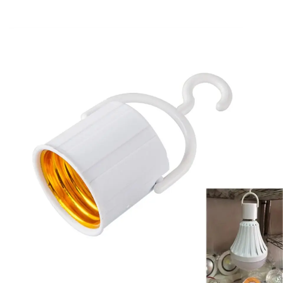 E27 Hook Light Light Socket Socket Držiteľ skrutiek so zapnutím/ vypnutím pre núdzovú žiarovku
