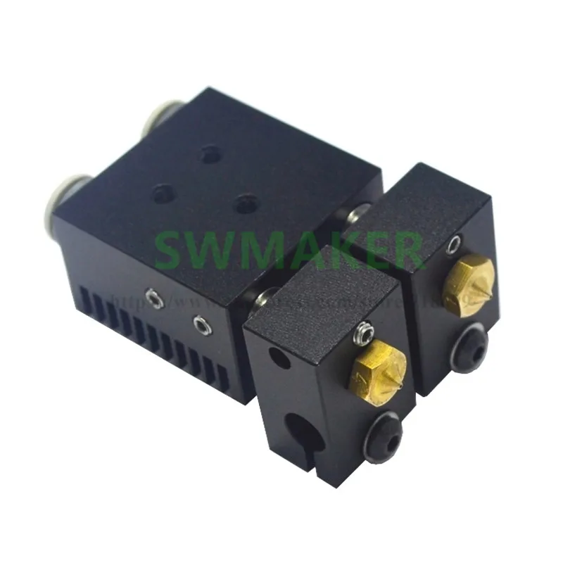 E3D Chimera Plus Dual Excuster Head 20 mm dýzle Rozpoznávanie 2 v 2 out Hottend
