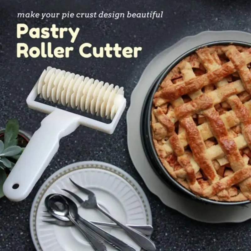 E5 Pie Pizza Cutter Silikónové formy pečivo rezance pečivo Embosing Cesto mriežky mriežky Torty náradie BBQ náradie na pečenie