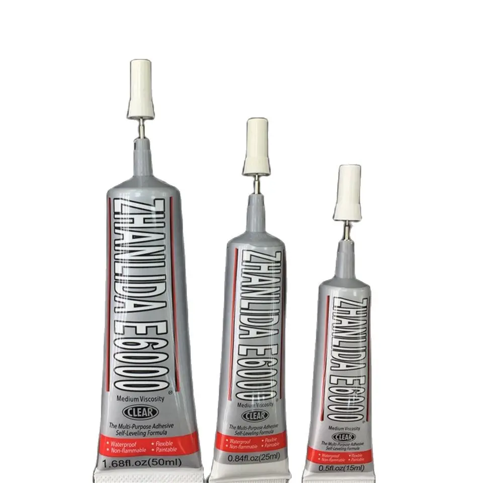 E6000 50 ml viacúčelové priemyselné lepidlo DIY šperky remeslá krištáľový kamienok Bonding kvapalina Let Glue Opravy sklo