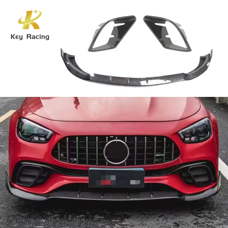E63 W213 AMG uhlíkové vlákno B predný nárazník brada Pipter Air Virty Viecový kryt pre Mercedes Benz E Class W213 E63 LCI