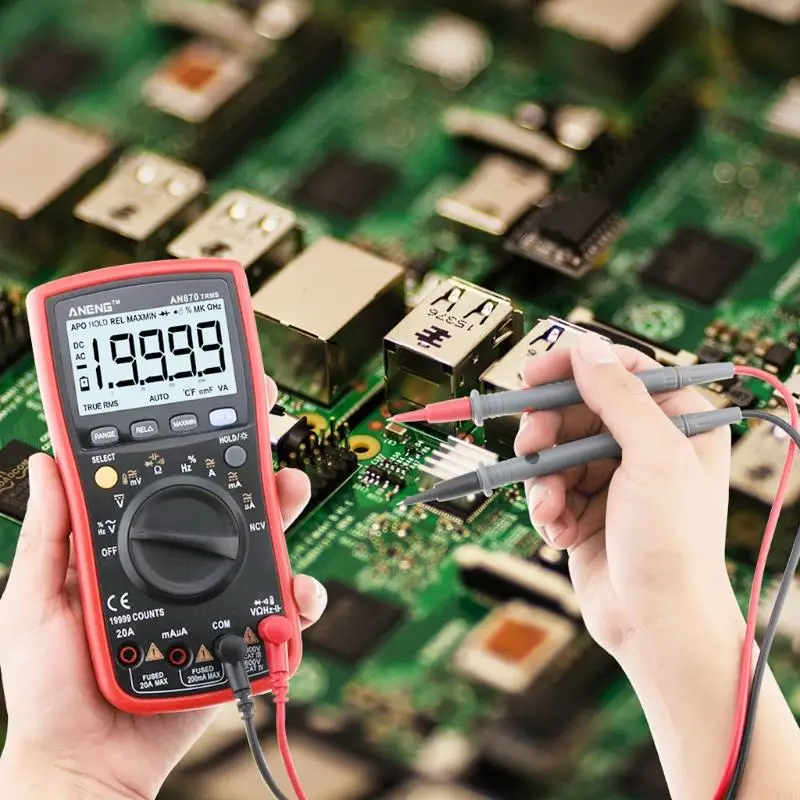 E74E AN870 19999 počíta digitálny multimetrový prúžk na napätie Ammeter Ammeter