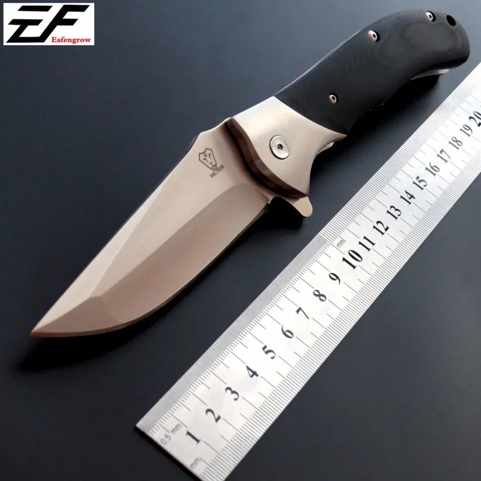 Eafengrow EF05 skladací nôž 9cr18mov Blade+G10 rukoväť taktické prežitie nôž vonkajšieho kempingu EDC Tool
