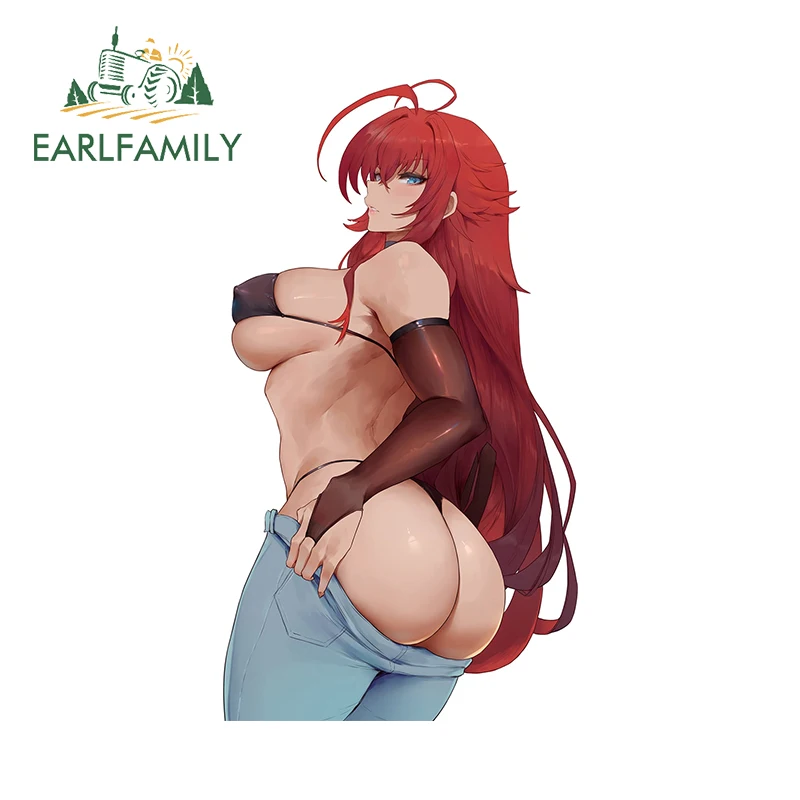 Earlfamily 13cm x 7,2cm Rias Gremory CARTRers Ass Sex Booty NSFW Jeans Hentai Accessories