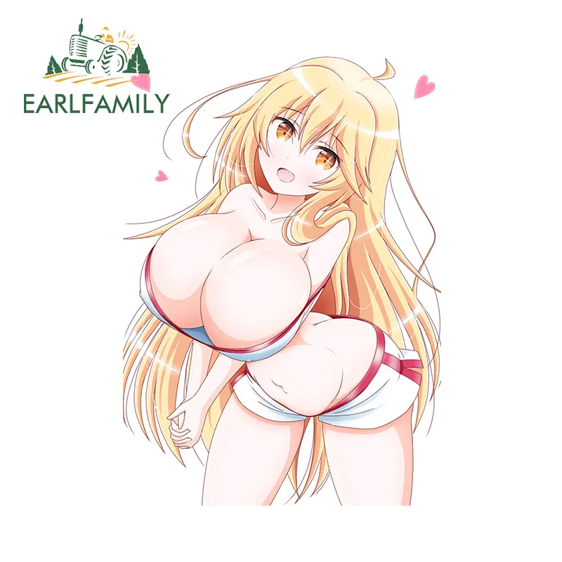 Earlfamily 13cm x 9.2cm tlač Press hrudník Anime Sticker auta Waifu Sportswear Windows Decals