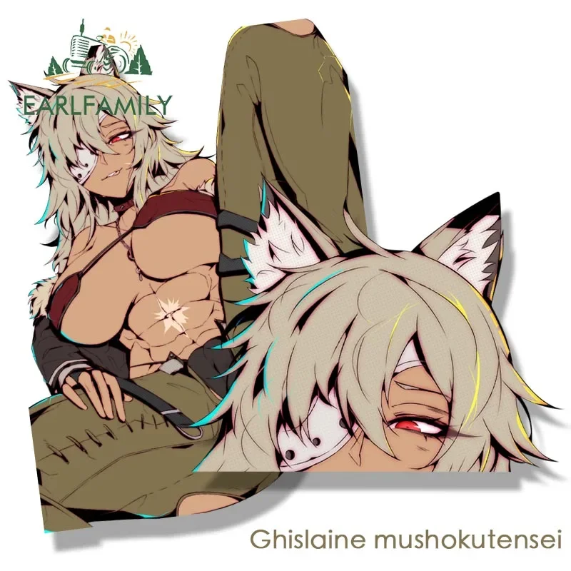 Earlfamily Streetwear Ghislaine fanart nálepka Cartoon Anime Waifu Decal JDM Peek Girl Racing Graffiti Stumpery