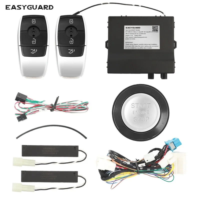 Easyguard Can Bus Pke Diaľkový štartér Fit Fit for Benz SLK 04-11, CLS 07-10, CLK 04-06, G trieda 09-11, E Class 06-08 Stlačte tlačidlo ŠTART