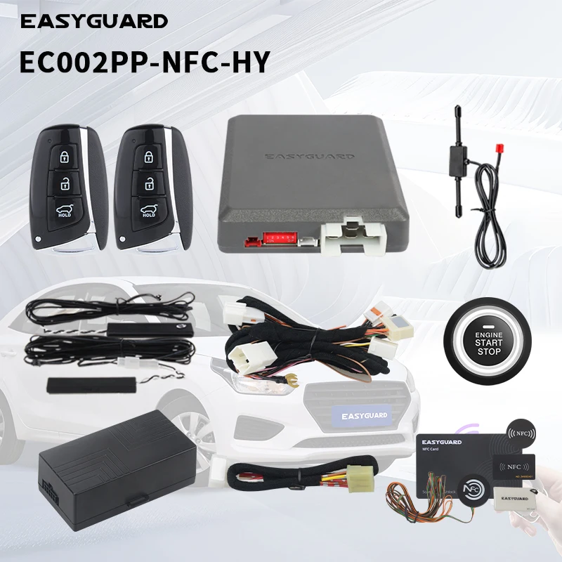 EasyGuard Semi Plug Play Pke Remote Starter Fit for Key Start Hyundai Verna, Elantra, Sonata 9., Accent, Mistra, Tucson, I30
