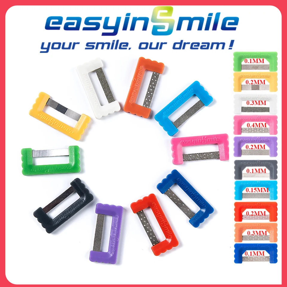 EasyInsmile Dental Ortodontic IPR/IR leštiace prúžky Interproximálne redukčné píly na oder