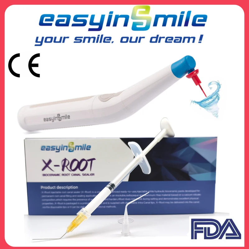 EasyInsmile endo aktivátor zvukový irigátor endodontica koreňový kanál Bioceramic TEALER kompozitný výplň zubného endo nástroja 2typy