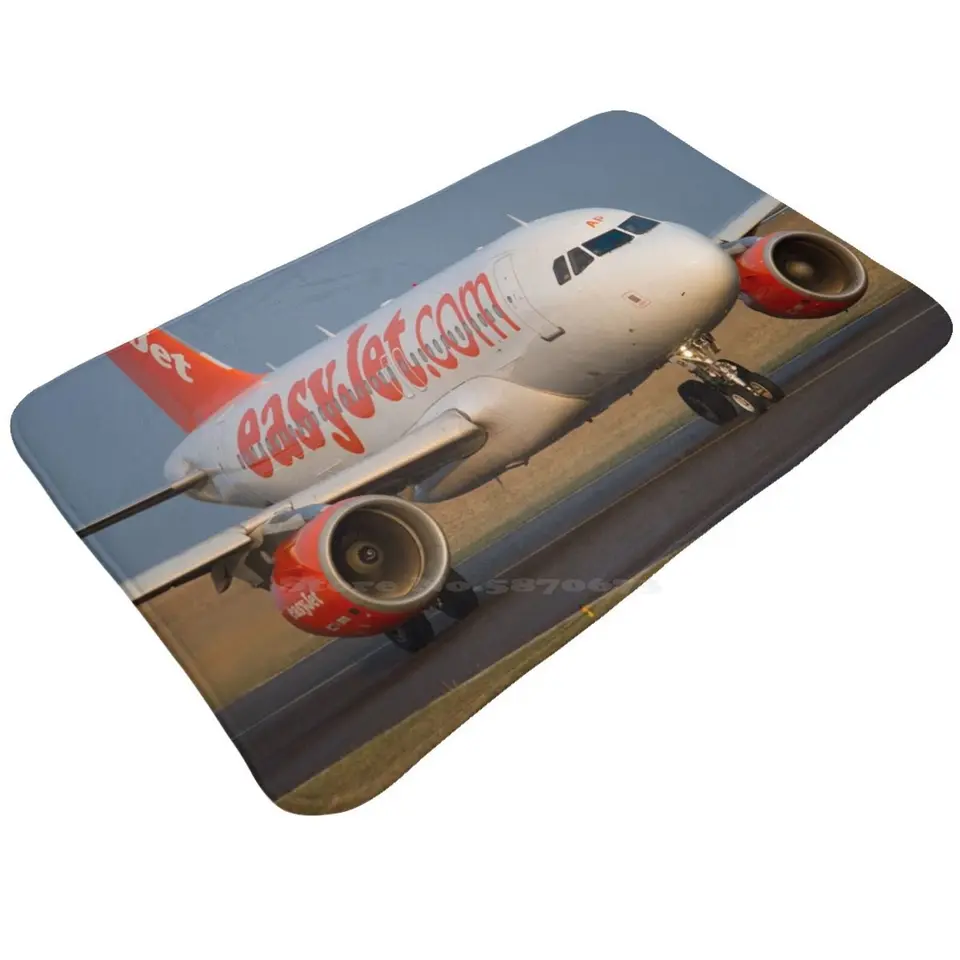 EasyJet Airbus A-320 Soft Cushion Domáce koberce dvere koberce Planting Spoting Airbus A320