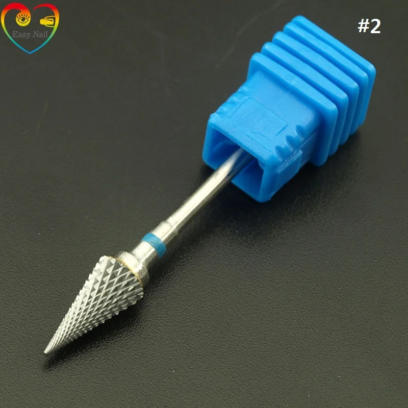 Easynail, 1ks pro. Kužeľové karbidové mlyny na nechty bit bit elektrický manikúra nechty otočte burr cutikula pusher na nechty