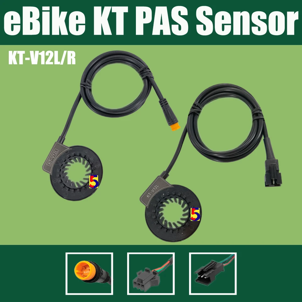 Ebike KT pedál Assist Sensor V12L/R D12L/R 5/8/10/12 Magnety E-Bike Accessories Dual Hall Sensors PAS pre elektrické bicykle