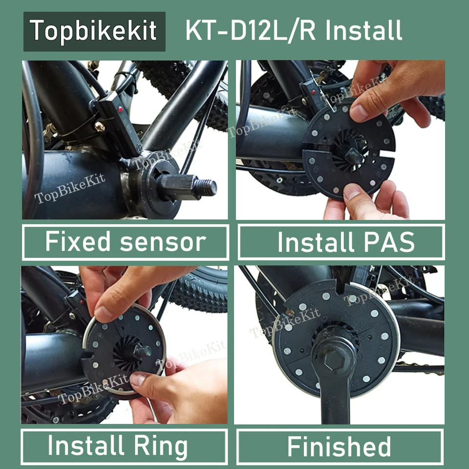 Ebike vľavo/pravý KT-V12L/R KT-D12L/R Dual Hall PAS senzor s Julet 3p WP/SM Plug Signal Hall PAS BZ10C 5/8PAS