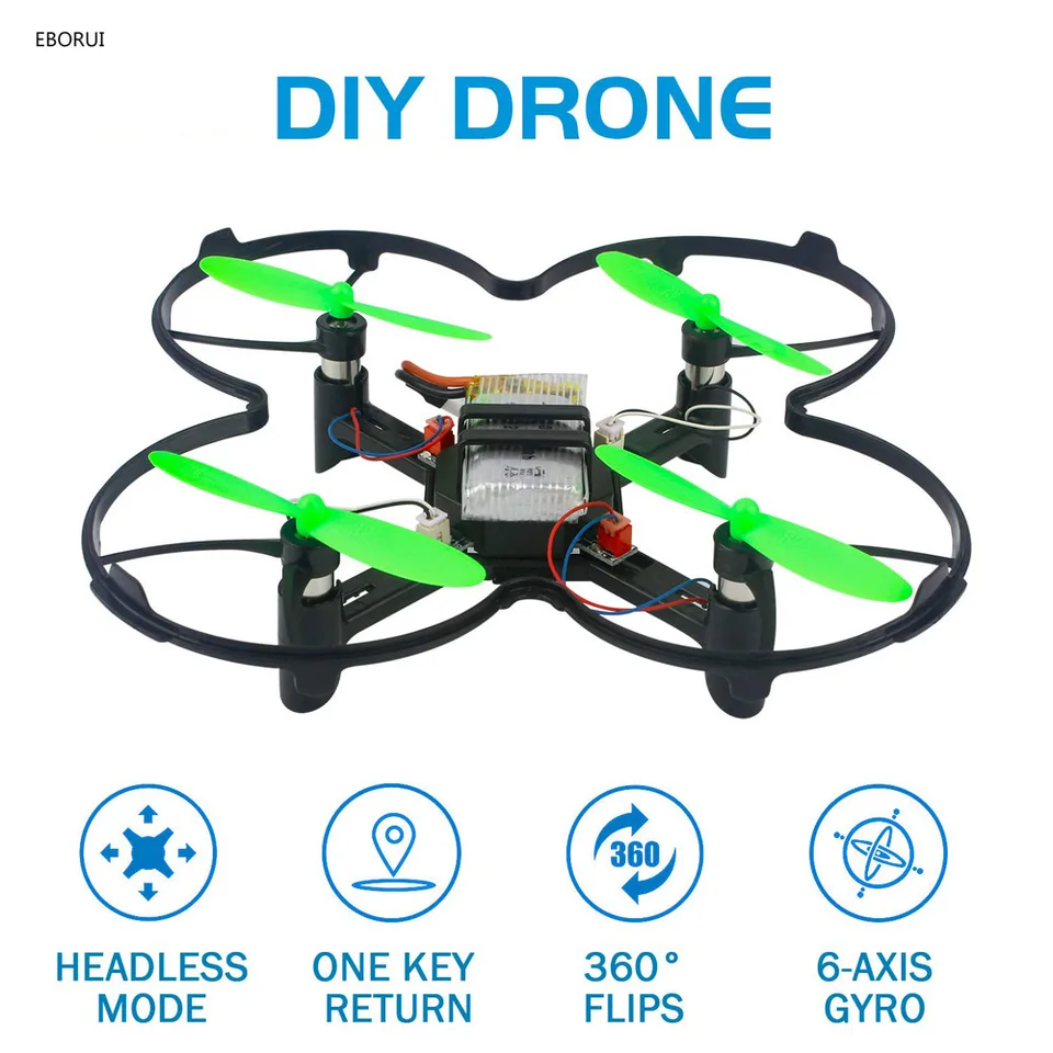 EBORUI DM104 RC DIY DRON s WIFI FPV 480P CAMERA NAVRHUJE DRÁVA