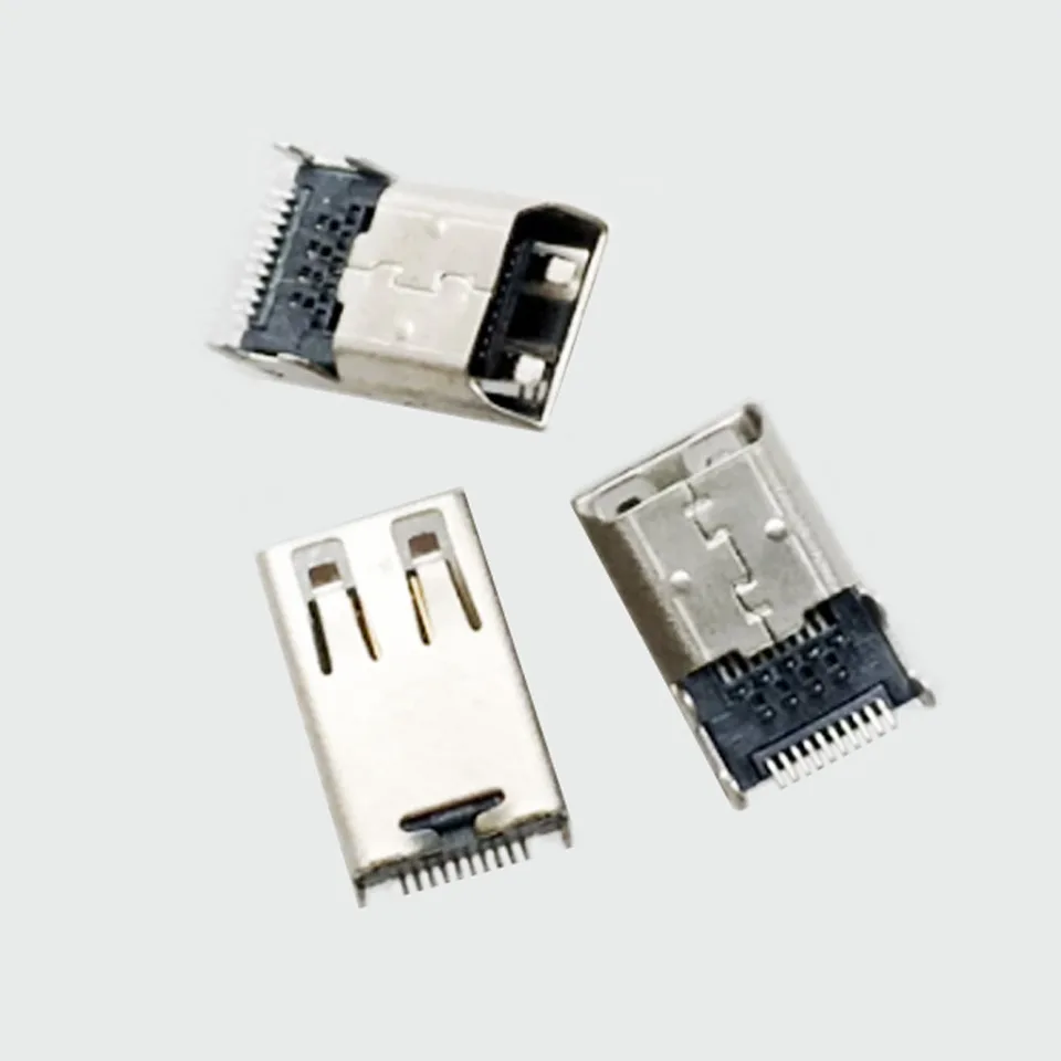 EClyxun 2pcs Micro HDMI Typ štandardnej samčej zástrčky s konektorom dosky DPS 19pin (1.4)