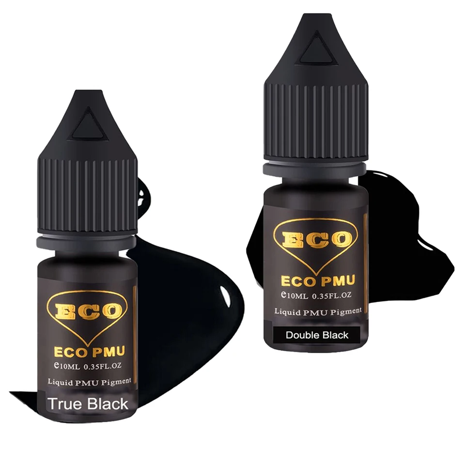Eco PMU Liquid Eyeliner Tattoo Atrament True Black & Double Black 10ML