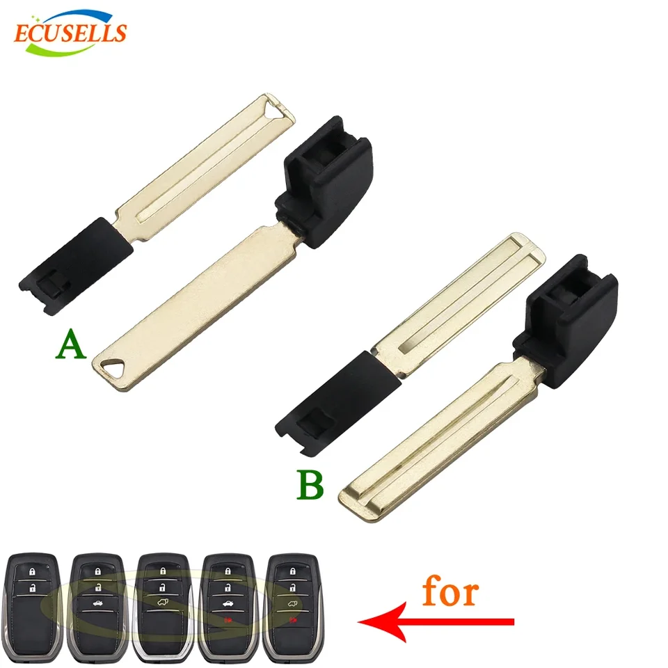 Ecusells nezostrihaný núdzový kľúč čepeľ pre Toyota Fortuner Prado Camry Rav4 Hilux Land Cruiser Toy12 Toy48