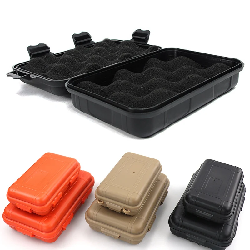 EDC GRAF Waterproof Box Storage Storage Outdoor Camp Fish Trunk Container Container Prenos cestovného tesnenia puzdro prežije súprava