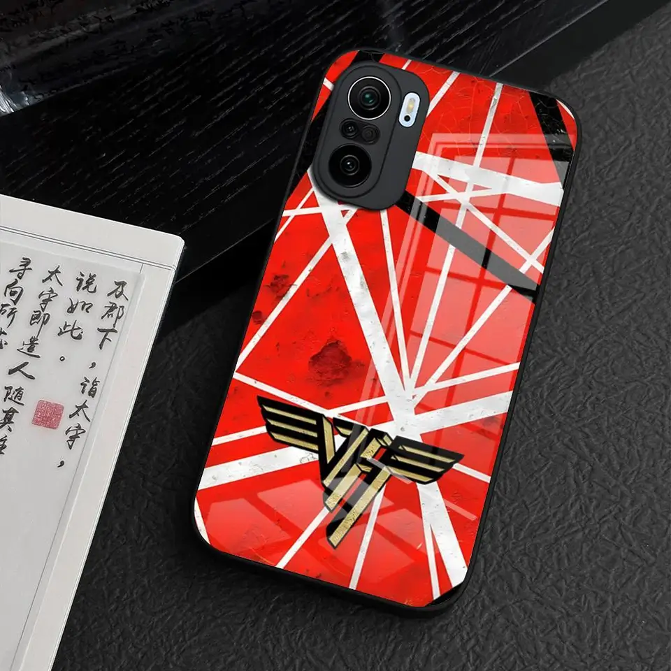 Eddie van Halen Graphic Guitar Puzdro pre Xiaomi 14 Lite 12 Pro 11t 13 Lite Poco M6 M5 X6 X5 X3 NFC F5 F6 Pro Glass Cover
