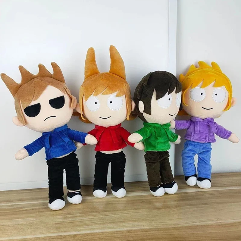 Eddsworld plyšové bábiky Anime Edd Tom Matt Tord Peluche Figure Figured Hračky Domáce dekorácie vankúš Kids vianočné narodeniny darčeky