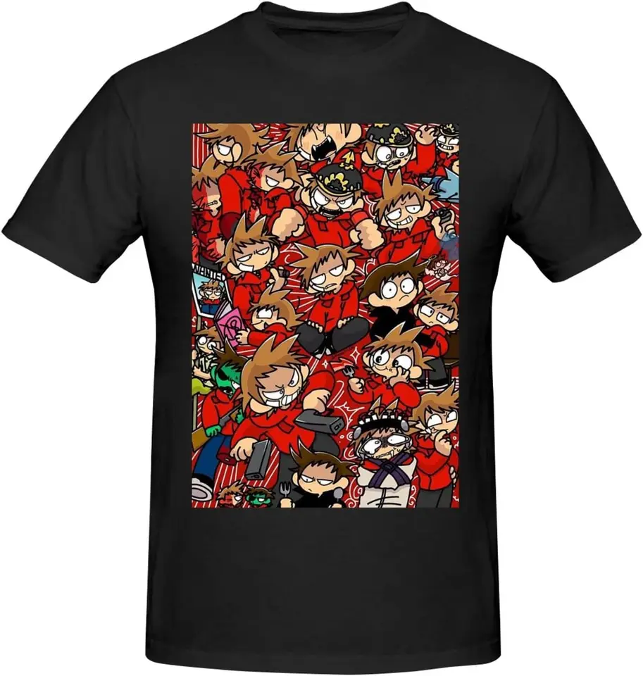 Eddsworld T tričko Man's Letný krátky rukáv Vysoko kvalitné 100%bavlnené krátke rukávy