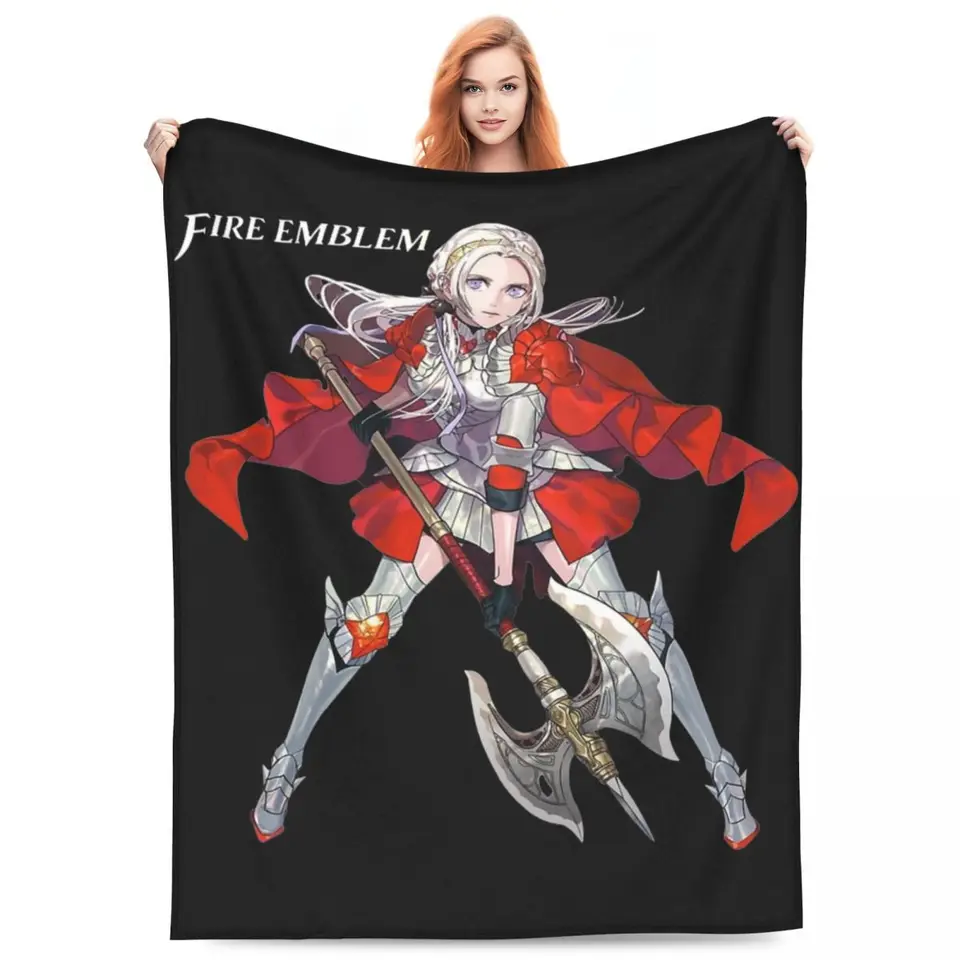 Edelgard Fire Emblem Game prikrývka flanel textilný dekor relax ľahký tenký hádza